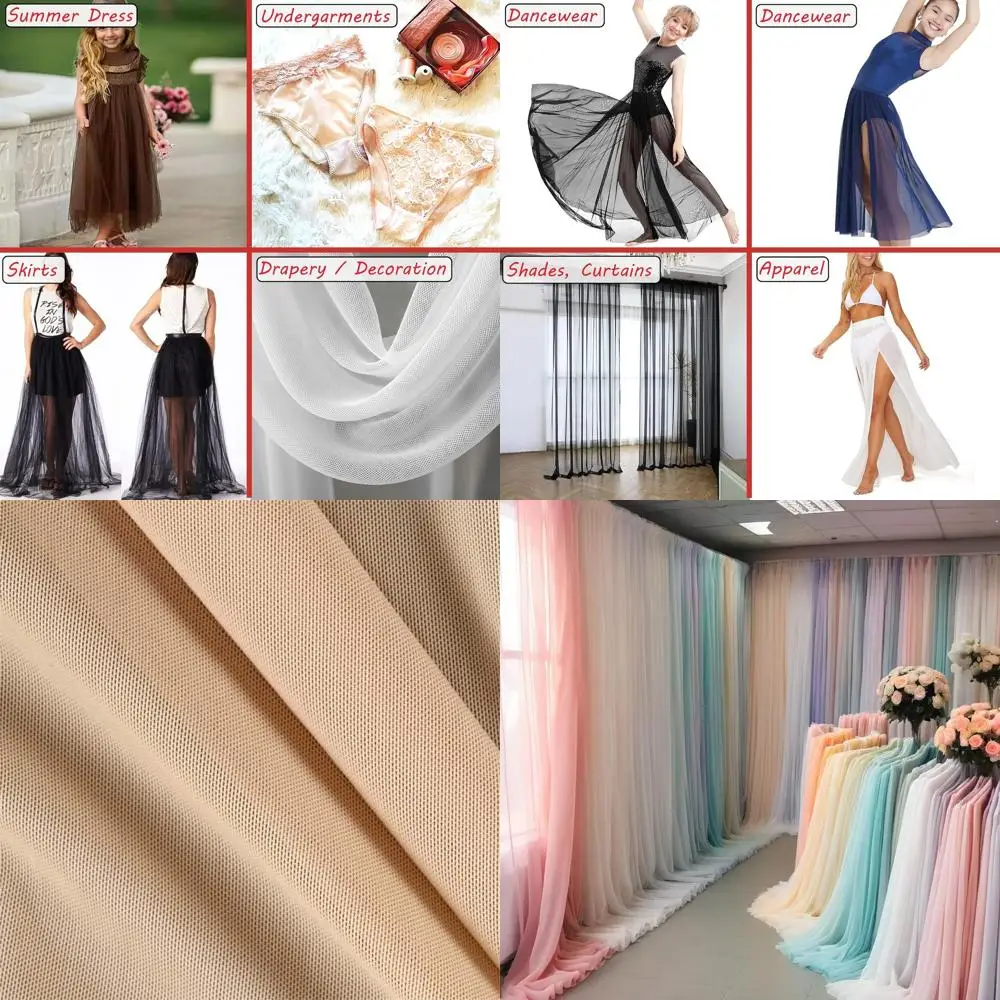 Power Mesh abric | 4-Way Stretch | Dancewear, Sportswear abric | 60" Wide | Lightweight, Sheer | 90% Nylon, 10% Spx | or Sewing
Power Mesh abric | 4-Way Stretch | Dancewear, Sportswear abric | 60" Wide | Lightweight, Sheer | 90% Nylon, 10% Spx | or Sewing