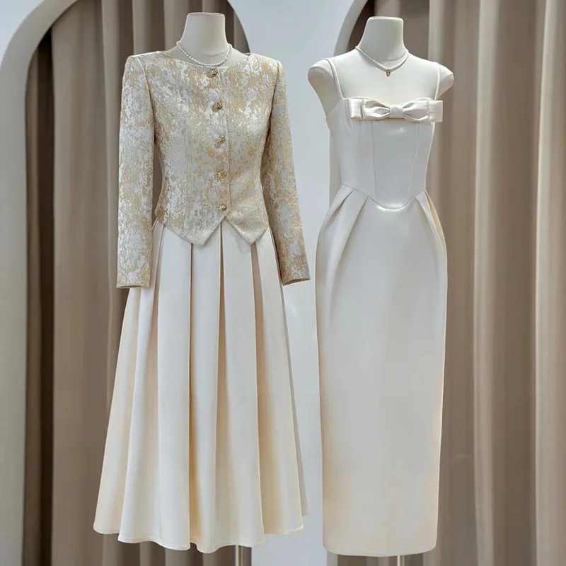 Новый китайский свадебный комплект для невесты 2025: Новый флагманский халат, костюм для помолвки, свадебный наряд, осенне-зимний, для торжественных мероприятий
Новый китайский свадебный комплект для невесты 2025: Новый флагманский халат, костюм для помолвки, свадебный наряд, осенне-зимний, для торжественных мероприятий