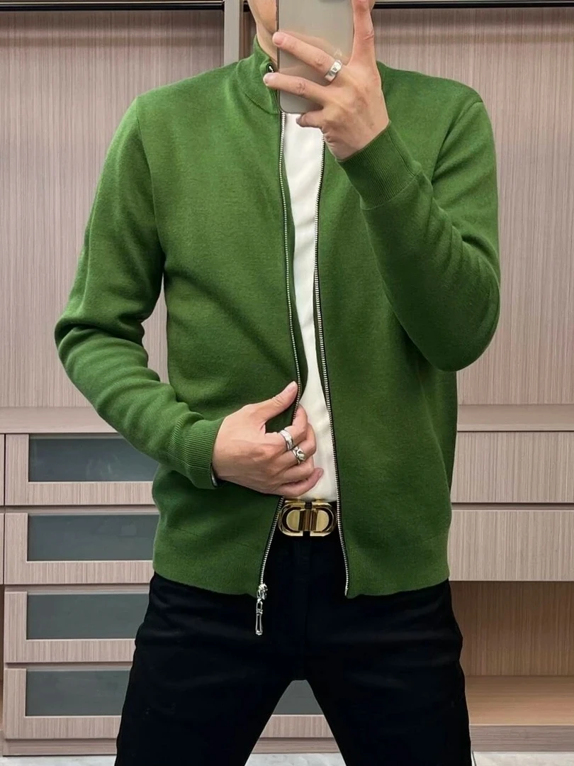 Высококачественный мужской вязаный кардиган-свитер на весну-осень с воротником-стойкой, повседневный, универсальный, модный, цветной, верхняя одежда, куртка
Высококачественный мужской вязаный кардиган-свитер на весну-осень с воротником-стойкой, повседневный, универсальный, модный, цветной, верхняя одежда, куртка