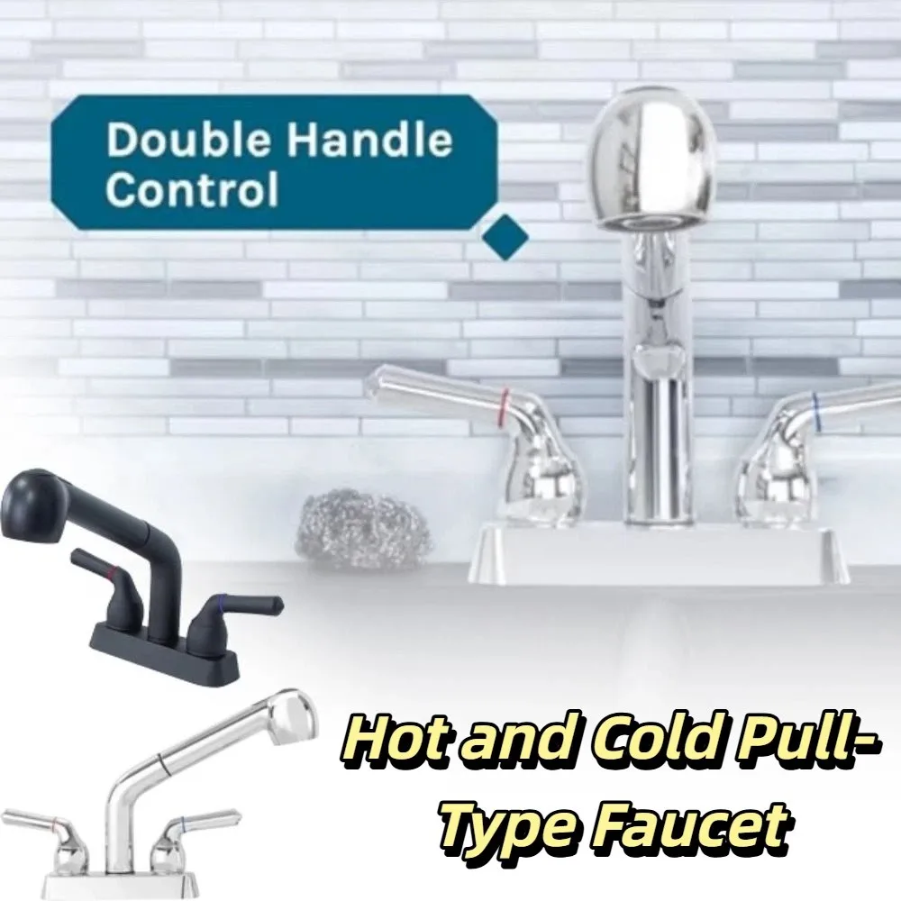 Chrome Finish Utility Sink Faucet 4 Inch Centerset Non-Metallic ABS Plastic Laundry Sink Faucet Pull Out Sprayer Center Set
Chrome Finish Utility Sink Faucet 4 Inch Centerset Non-Metallic ABS Plastic Laundry Sink Faucet Pull Out Sprayer Center Set