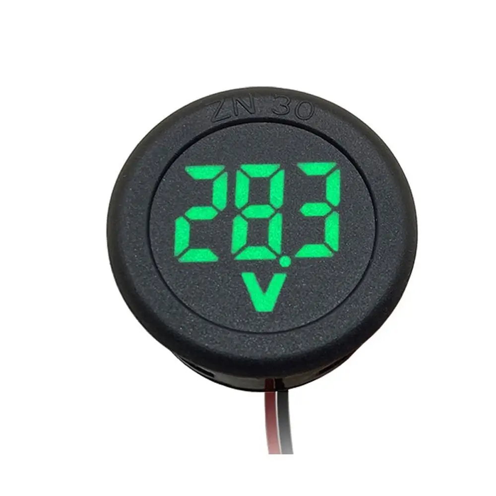 Durable DC 4-100V Car Voltmeter Circular Two-wire Panel Voltage Meter LED Display Volt Detector
Durable DC 4-100V Car Voltmeter Circular Two-wire Panel Voltage Meter LED Display Volt Detector