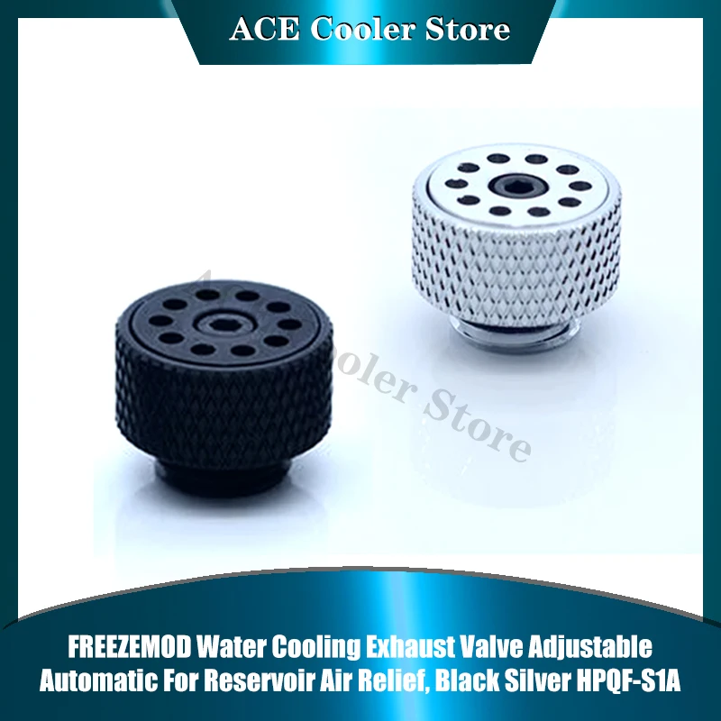 FREEZEMOD Water Cooling Exhaust Valve Adjustable Automatic For Reservoir Air Relief, Black Silver HPQF-S1A
FREEZEMOD Water Cooling Exhaust Valve Adjustable Automatic For Reservoir Air Relief, Black Silver HPQF-S1A