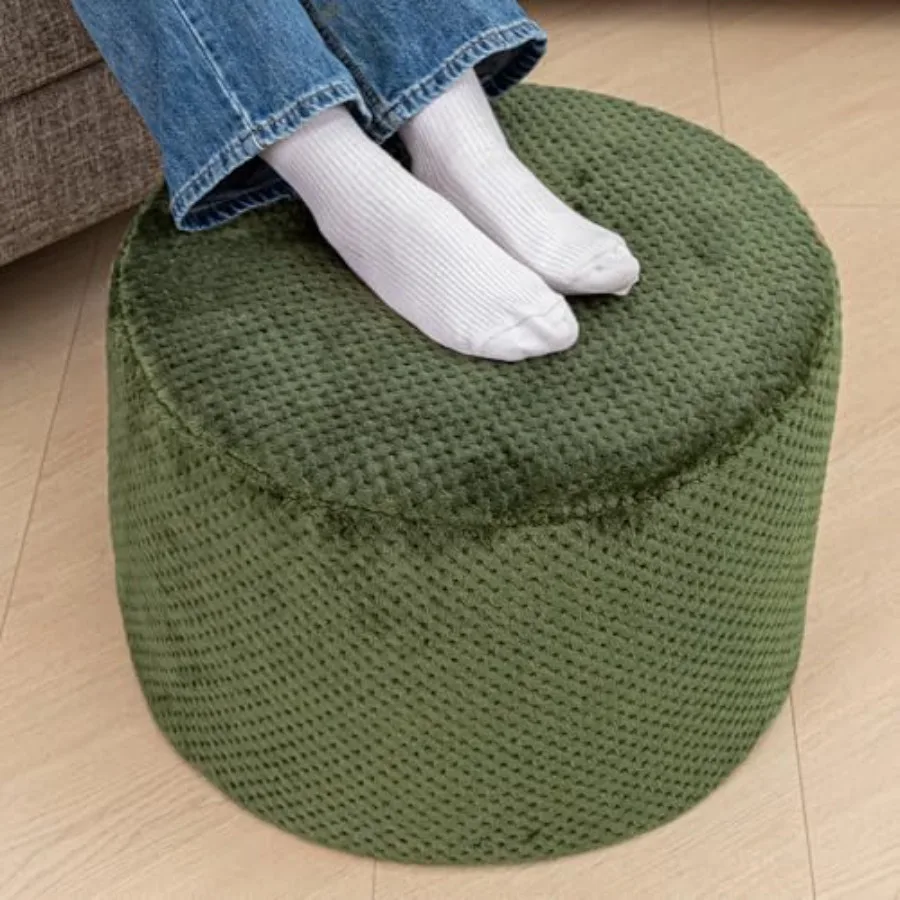 20x14 Round Foam-Stuffed Pouf Ottoman for Living Room, Bedroom, or Couch Modern Floor Foot Rest Seating in Neutral Beige Soft V
20x14 Round Foam-Stuffed Pouf Ottoman for Living Room, Bedroom, or Couch Modern Floor Foot Rest Seating in Neutral Beige Soft V
