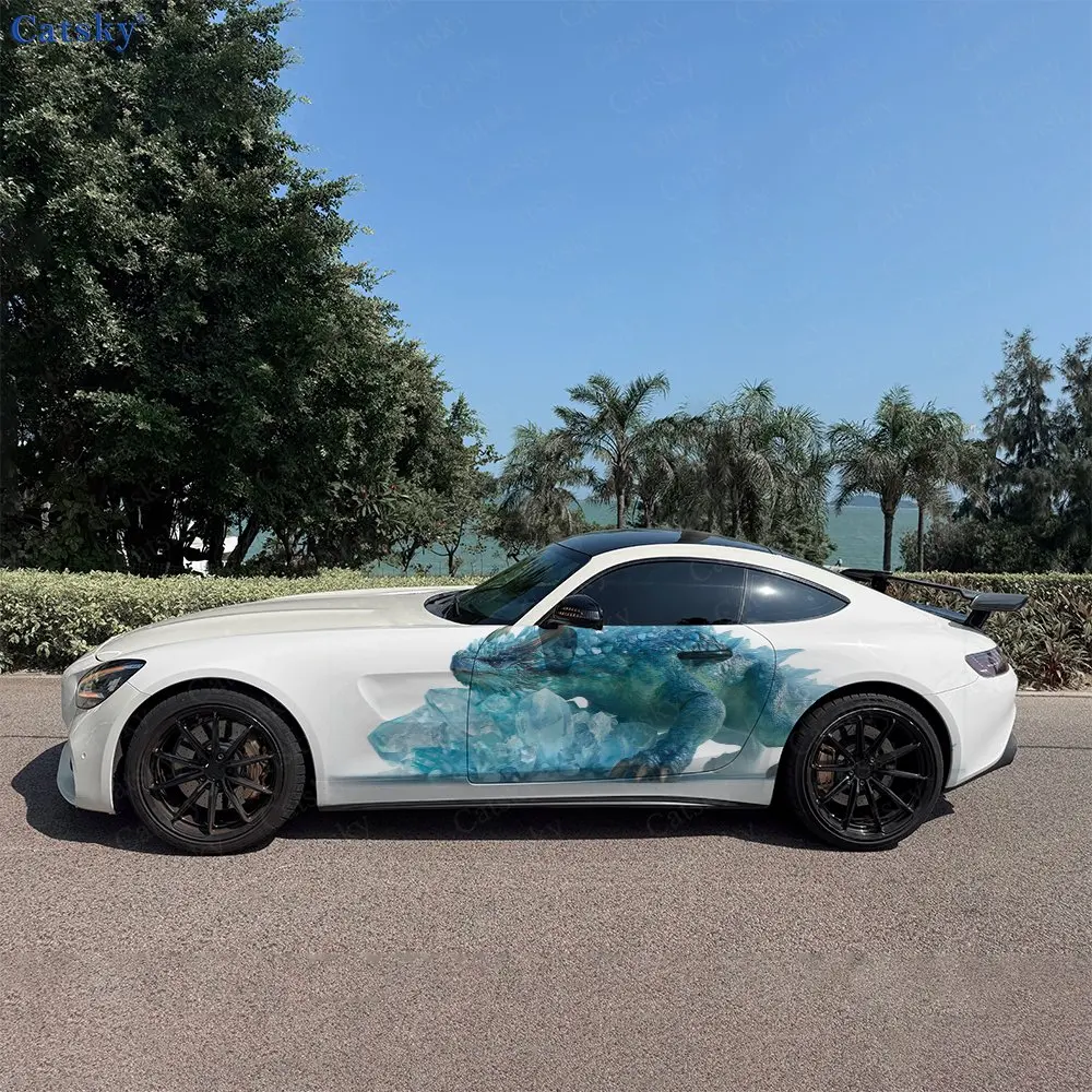 2Pcs Crystal Wave Dragon Realm, Durable, Fade-resistant, Enhance Vehicle Aesthetics With Bold Artistic Design Car Vinyl Wraps
2Pcs Crystal Wave Dragon Realm, Durable, Fade-resistant, Enhance Vehicle Aesthetics With Bold Artistic Design Car Vinyl Wraps
