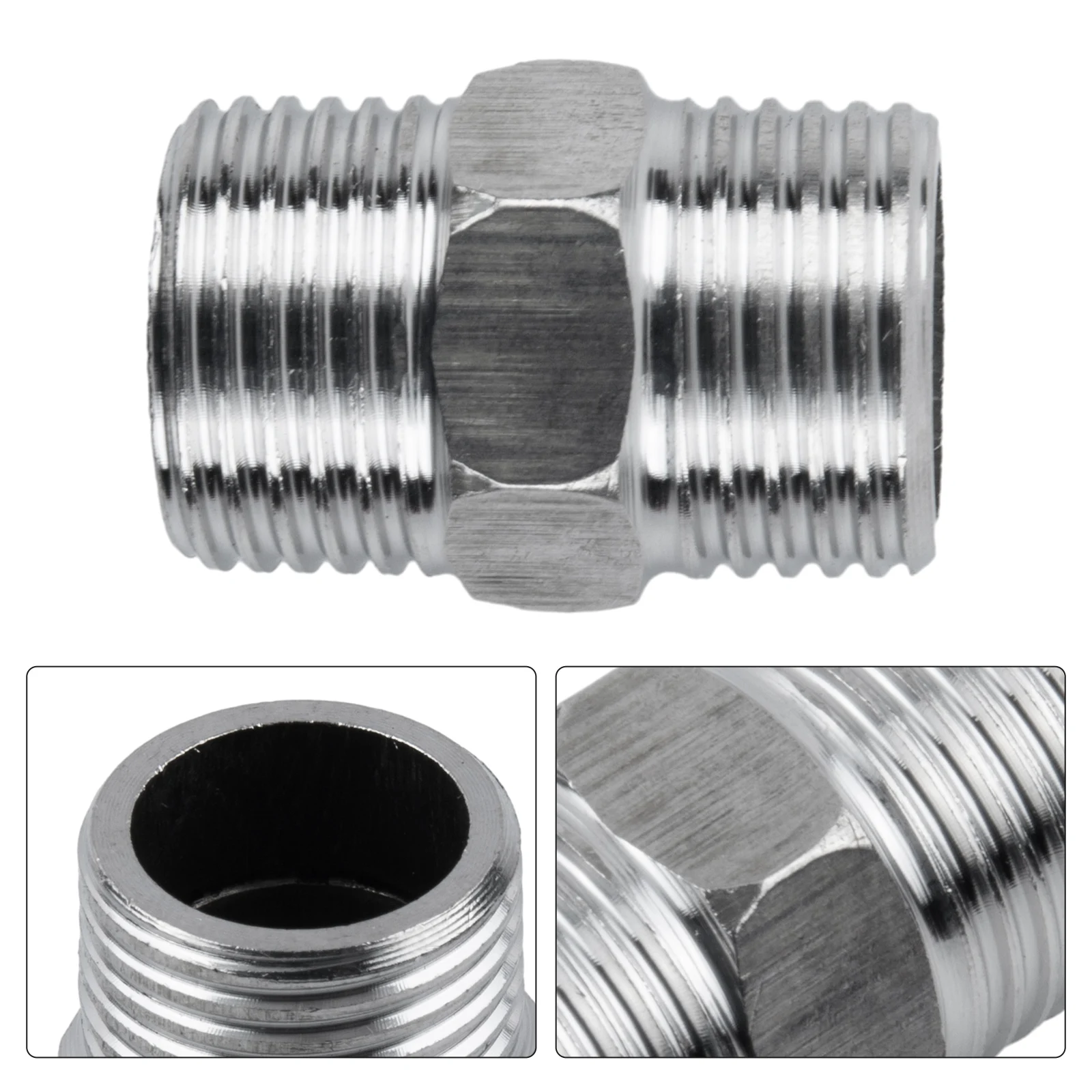 100% Brand New 1pc Shower Hose Extend Shower Connector For Extra Long Hose G1/2 Home Improvement Showers Parts
100% Brand New 1pc Shower Hose Extend Shower Connector For Extra Long Hose G1/2 Home Improvement Showers Parts