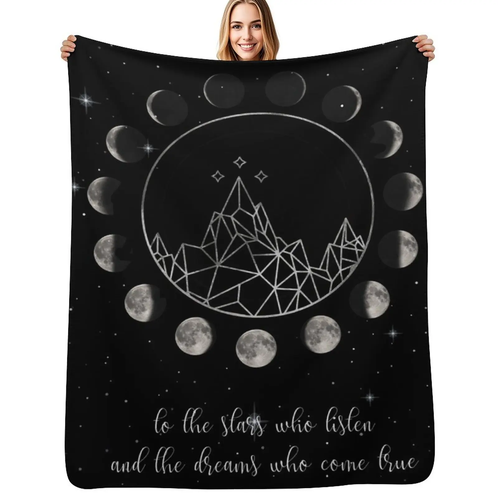 To the stars who listen and the dreams who are answered Throw Blanket Luxurious Soft Fuzzy Blanket for Sofa Bed
To the stars who listen and the dreams who are answered Throw Blanket Luxurious Soft Fuzzy Blanket for Sofa Bed