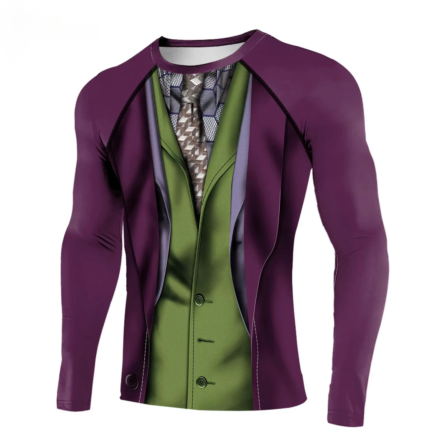 Cool Sport Shirts for Men Fake Two Pieces Long Sleeve Gym T-Shirt Male Fitness Compression Top 3D Printed Cosplay Streetwear Top
Cool Sport Shirts for Men Fake Two Pieces Long Sleeve Gym T-Shirt Male Fitness Compression Top 3D Printed Cosplay Streetwear Top