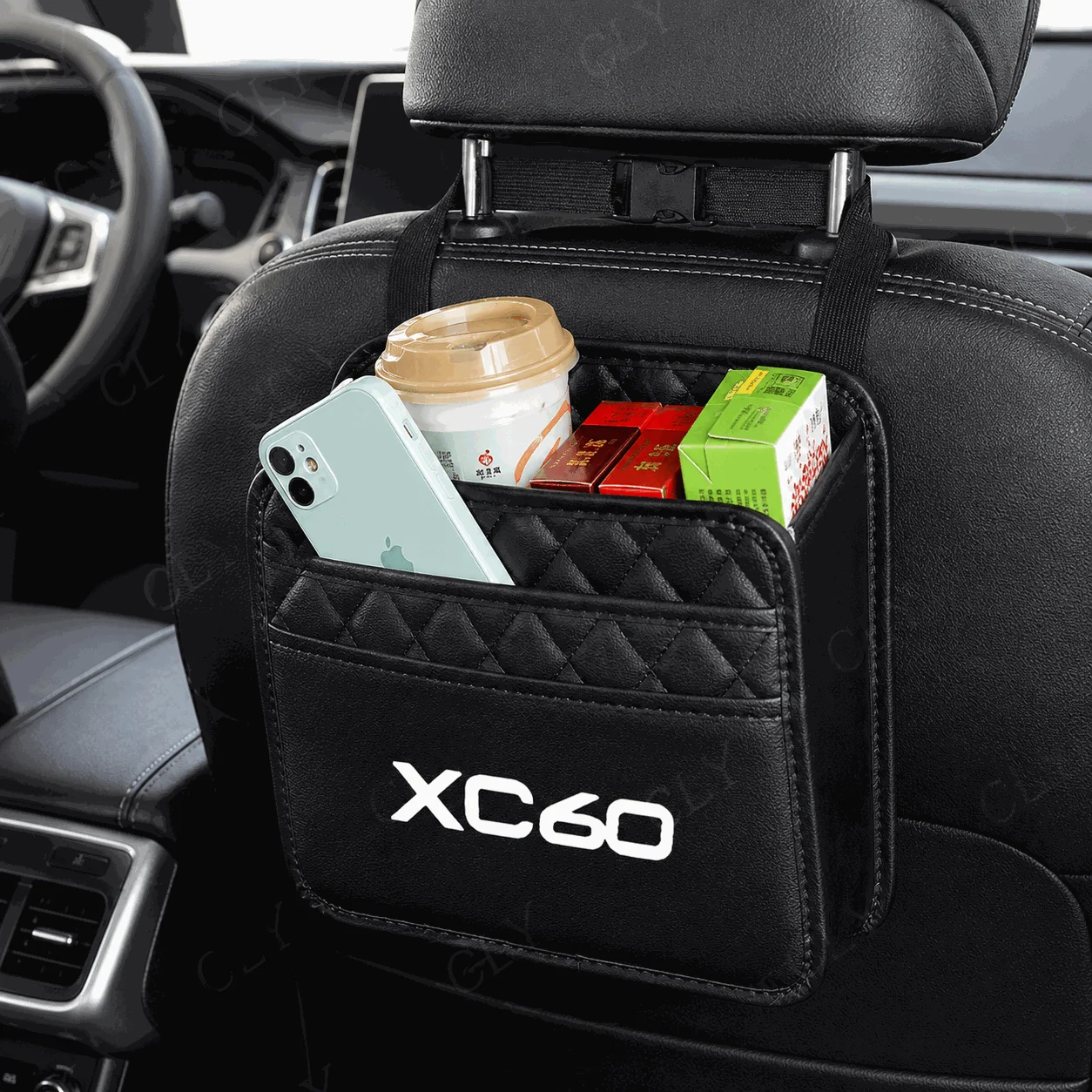 Leather Car Seat Middle Storage Bag Auto Handbag Car Back Seat Storage Bag Organizer Hanging Bag for Volvo XC60 Car Accessories
Leather Car Seat Middle Storage Bag Auto Handbag Car Back Seat Storage Bag Organizer Hanging Bag for Volvo XC60 Car Accessories