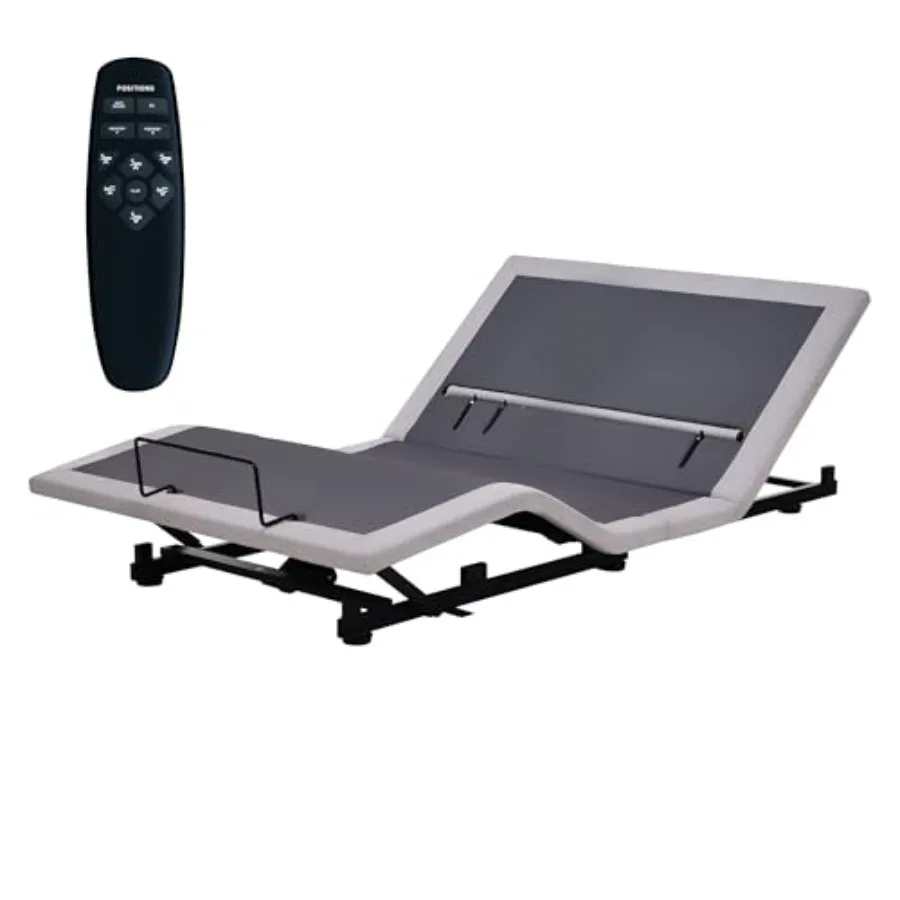 Adjustable Full Bed Base Frame No Legs, Head Foot Lift and Lumbar Support for Any Including Platform or Storage Beds Anti-Snore
Adjustable Full Bed Base Frame No Legs, Head Foot Lift and Lumbar Support for Any Including Platform or Storage Beds Anti-Snore