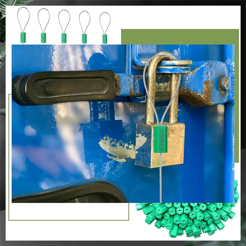ABBO-100 Pcs Steel Security Cable Seals 11.8 Inch Numbered Anti Tamper Shipping Seal Disposable Self Locking Numbered Tag
ABBO-100 Pcs Steel Security Cable Seals 11.8 Inch Numbered Anti Tamper Shipping Seal Disposable Self Locking Numbered Tag