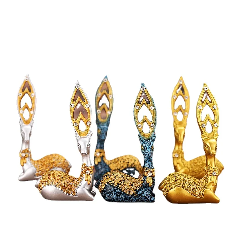 Sitting Deer Statues Creative Livingroom Figurines Decor Luxury Resin Lovers Deer Ornaments Home Table Decoration Resin Crafts
Sitting Deer Statues Creative Livingroom Figurines Decor Luxury Resin Lovers Deer Ornaments Home Table Decoration Resin Crafts
