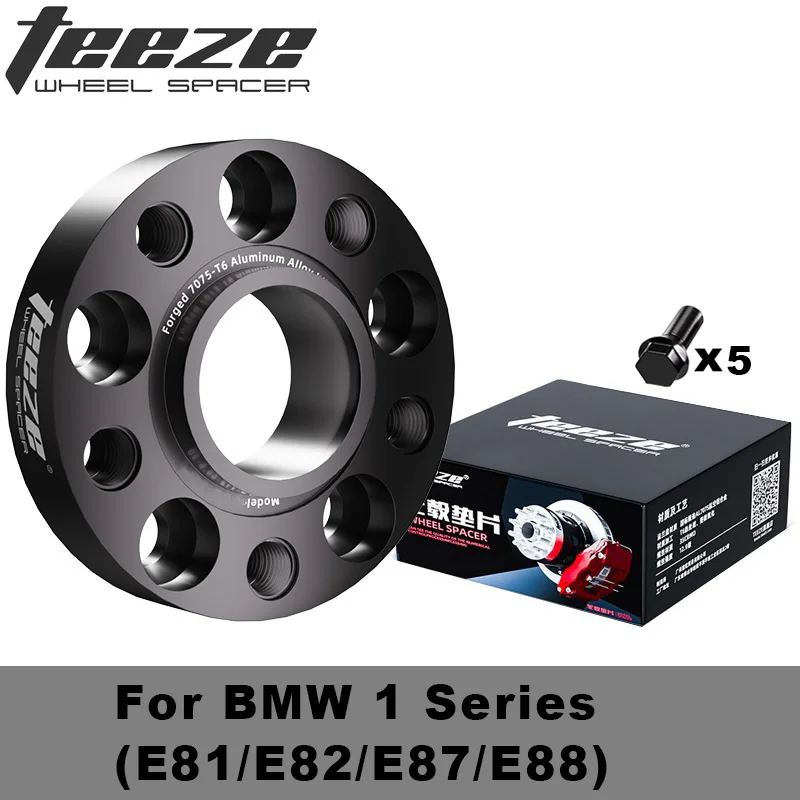Teeze For BMW 1 Series E81/E82/E87/E88) PCD 5x120 CB 72.6 M12x1.5 Forged Aluminum Black Wheel Spacers Hub Adapter 1Piece
Teeze For BMW 1 Series E81/E82/E87/E88) PCD 5x120 CB 72.6 M12x1.5 Forged Aluminum Black Wheel Spacers Hub Adapter 1Piece