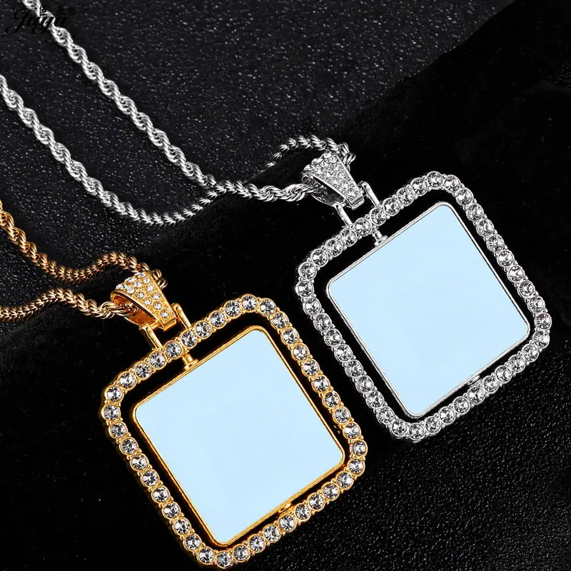 Double Sided 25mm HD Sublimation Pendant Base With 60cm Stainless Steel Chain For DIY Thermal Transfer Necklace Jewelry Findings
Double Sided 25mm HD Sublimation Pendant Base With 60cm Stainless Steel Chain For DIY Thermal Transfer Necklace Jewelry Findings