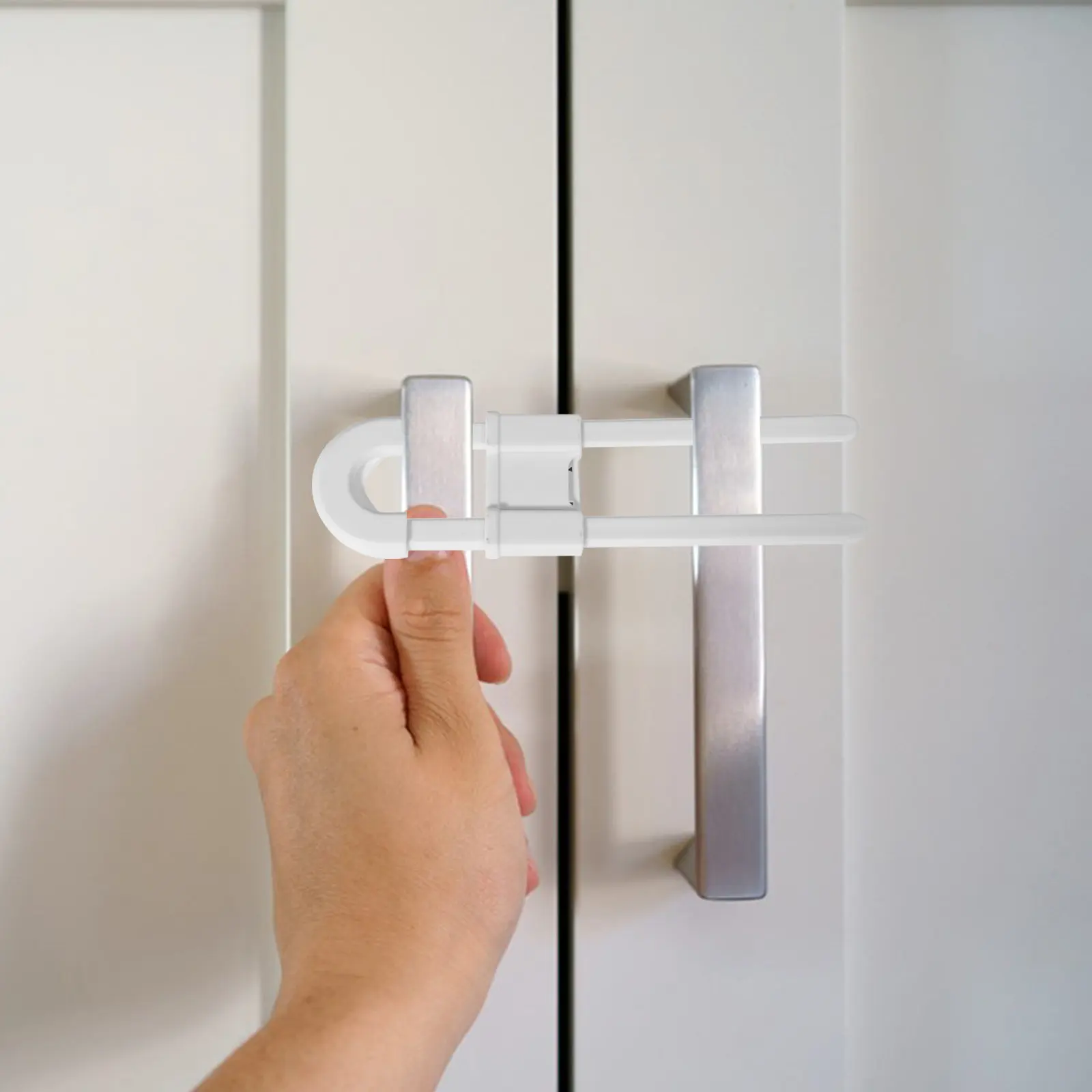 10Pcs Cabinet Locks Safety Locks U-Shaped Sliding Proof Lock Adjustable for Door Handles Cupboard Drawer Guard
10Pcs Cabinet Locks Safety Locks U-Shaped Sliding Proof Lock Adjustable for Door Handles Cupboard Drawer Guard