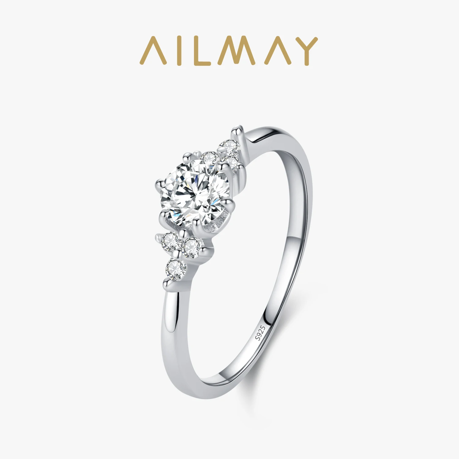 Ailmay Exquisite 100% 925 Sterling Silver Round Clear Zircon Ring For Women Romantic Wedding Jewelry
Ailmay Exquisite 100% 925 Sterling Silver Round Clear Zircon Ring For Women Romantic Wedding Jewelry