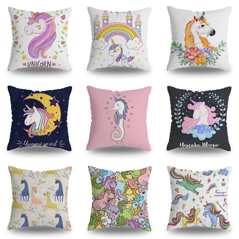 CUTE Unicorn Pillow Covers Rainbow Unicorn Pillows Case for Girls Room Bed Couch Interior for Kid Room Pillowcase Home Decor
CUTE Unicorn Pillow Covers Rainbow Unicorn Pillows Case for Girls Room Bed Couch Interior for Kid Room Pillowcase Home Decor