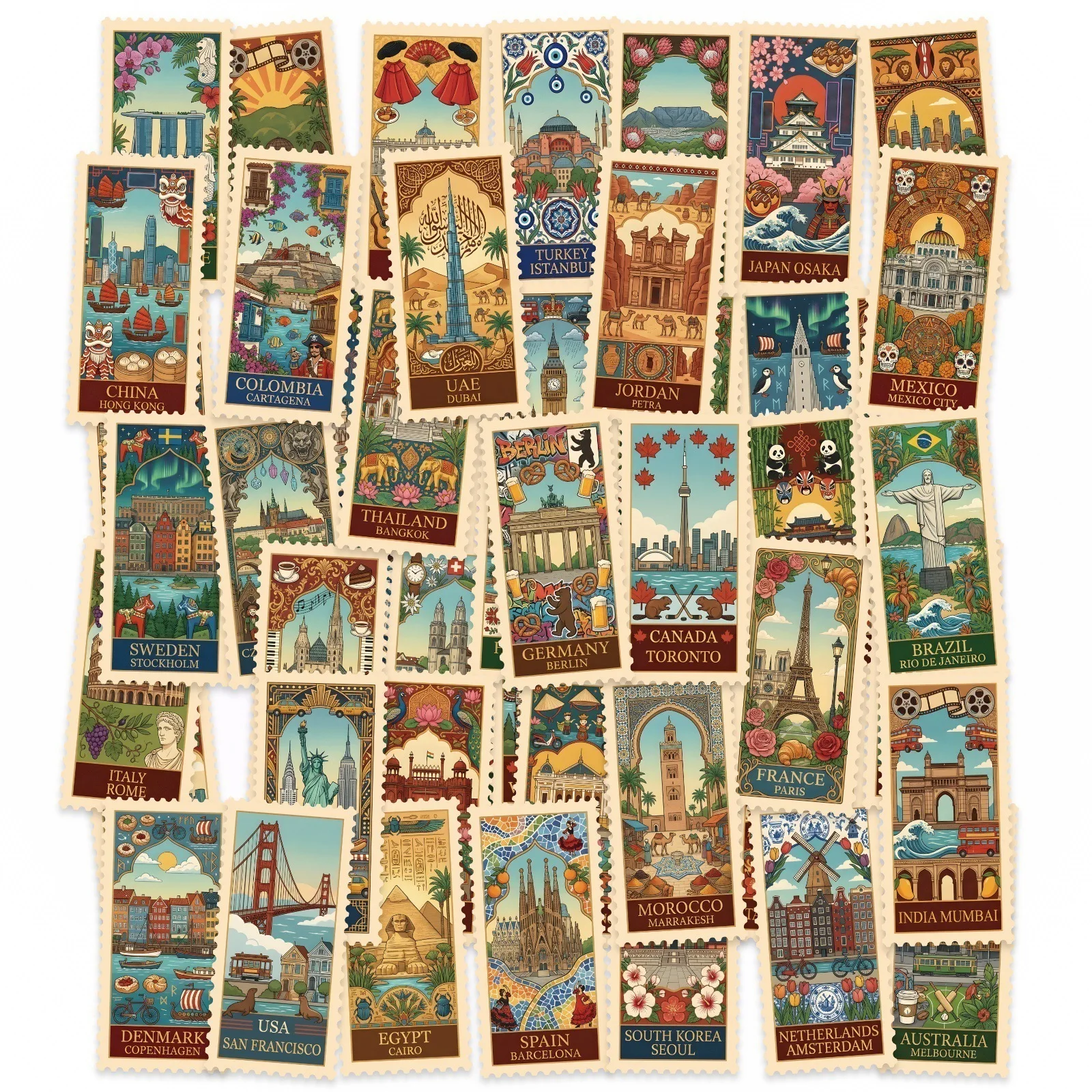 10/50PCS World Landmark Graffiti Stickers Attractions of Various Countries DIY Toys Secret for Travel Bag Aesthetic Decals
10/50PCS World Landmark Graffiti Stickers Attractions of Various Countries DIY Toys Secret for Travel Bag Aesthetic Decals
