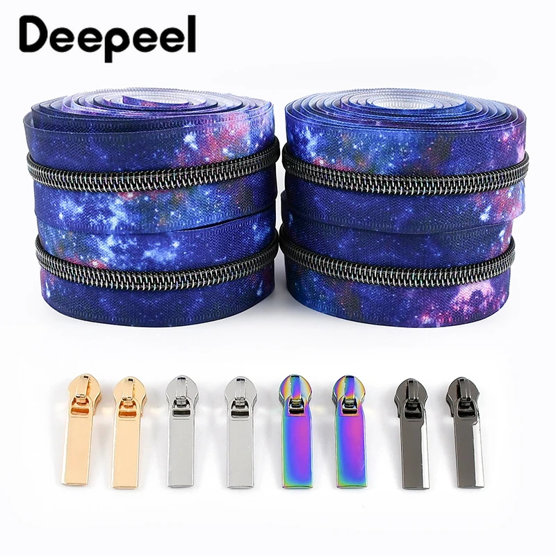 2M 5# Galaxy Nylon Zipper Tape Zips Slider Sewing Bag Clothes Decor Zip By Meters Pocket Closure Zippers Repair Kit Accessories
2M 5# Galaxy Nylon Zipper Tape Zips Slider Sewing Bag Clothes Decor Zip By Meters Pocket Closure Zippers Repair Kit Accessories