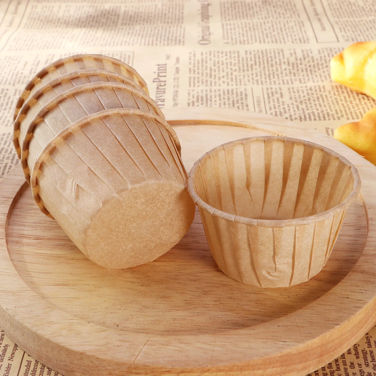 100pcs Greaseproof Paper Cups Non-Stick Cupcake Liners For Oven Desserts Baking Paper Cups Home Party Use Golden Color
100pcs Greaseproof Paper Cups Non-Stick Cupcake Liners For Oven Desserts Baking Paper Cups Home Party Use Golden Color