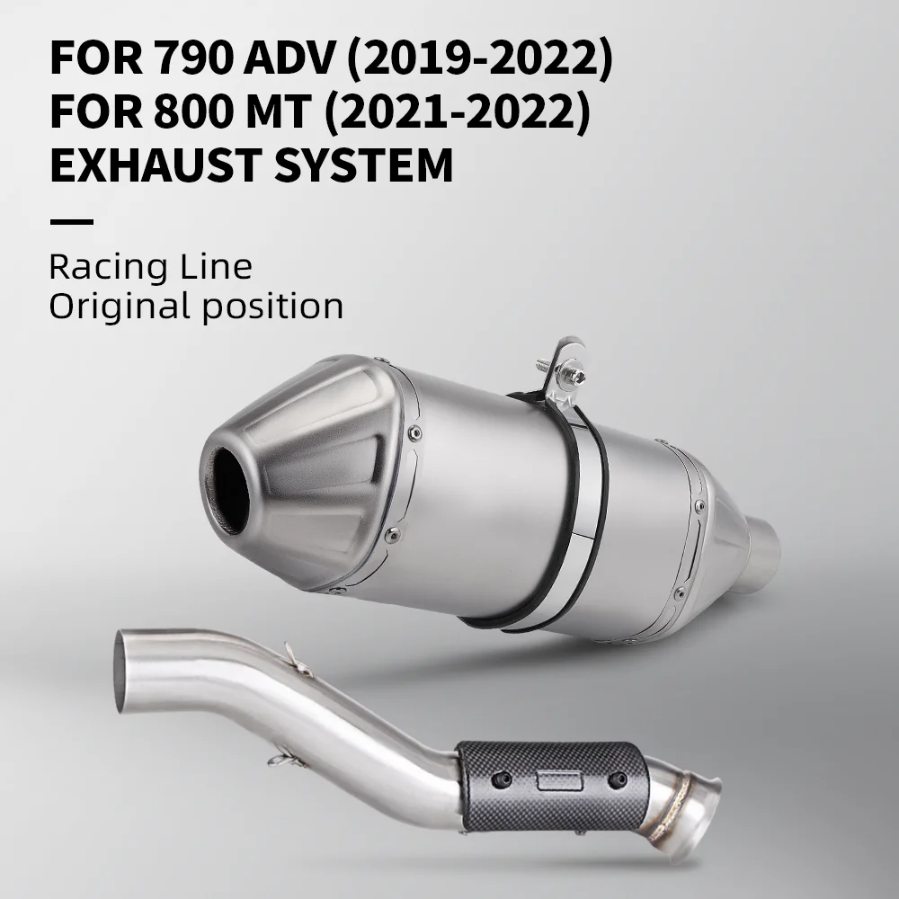 Motorcycle Motor Exhaust Slip On For 790 890 Adventure R ADV NK800 800MT Exhaust Muffler Contact Middle Link Pipe
Motorcycle Motor Exhaust Slip On For 790 890 Adventure R ADV NK800 800MT Exhaust Muffler Contact Middle Link Pipe