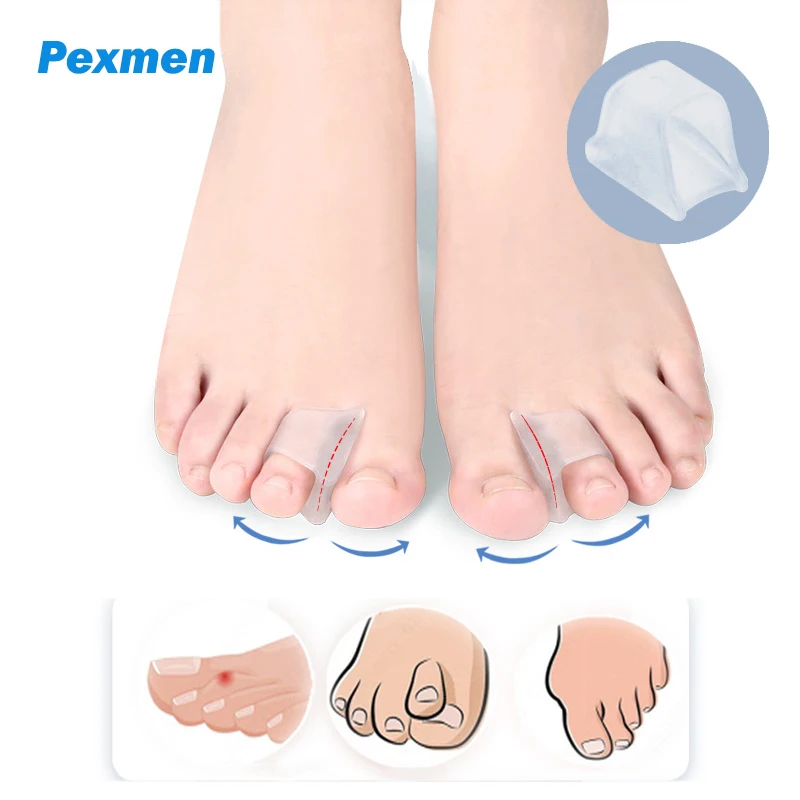 Pexmen 2Pcs Gel Toe Separator for Overlapping Toes Hallux Valgus Big Toe Alignment Bunions Corrector Hammer Toe Straightener
Pexmen 2Pcs Gel Toe Separator for Overlapping Toes Hallux Valgus Big Toe Alignment Bunions Corrector Hammer Toe Straightener
