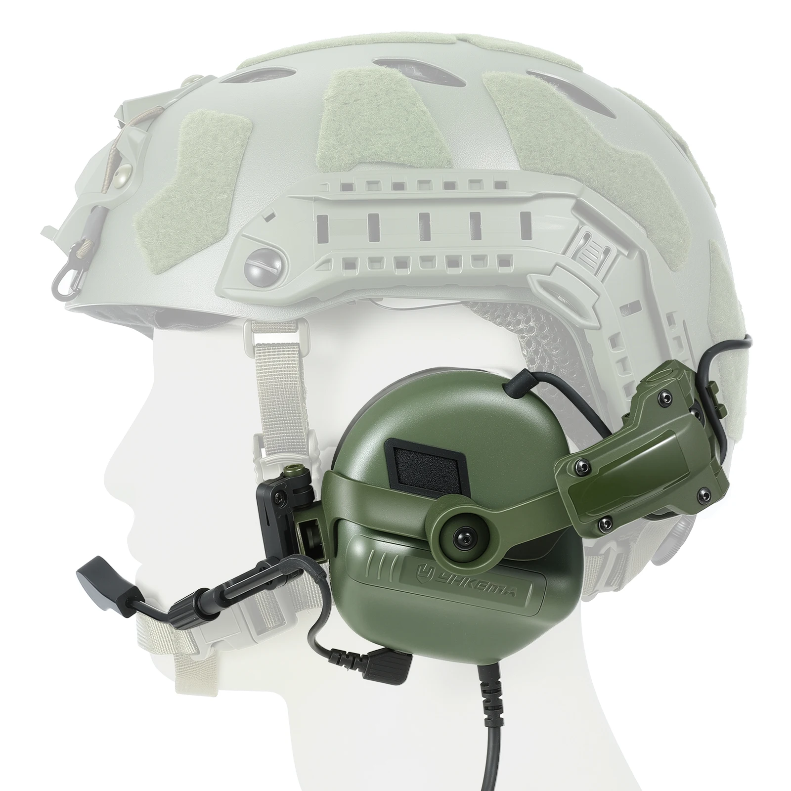 YHKEMA E90 Tactical Headphones Helmet Compatible PTT Active Noise Cancelling Earmuffs for Shooting Hearing Protection
YHKEMA E90 Tactical Headphones Helmet Compatible PTT Active Noise Cancelling Earmuffs for Shooting Hearing Protection