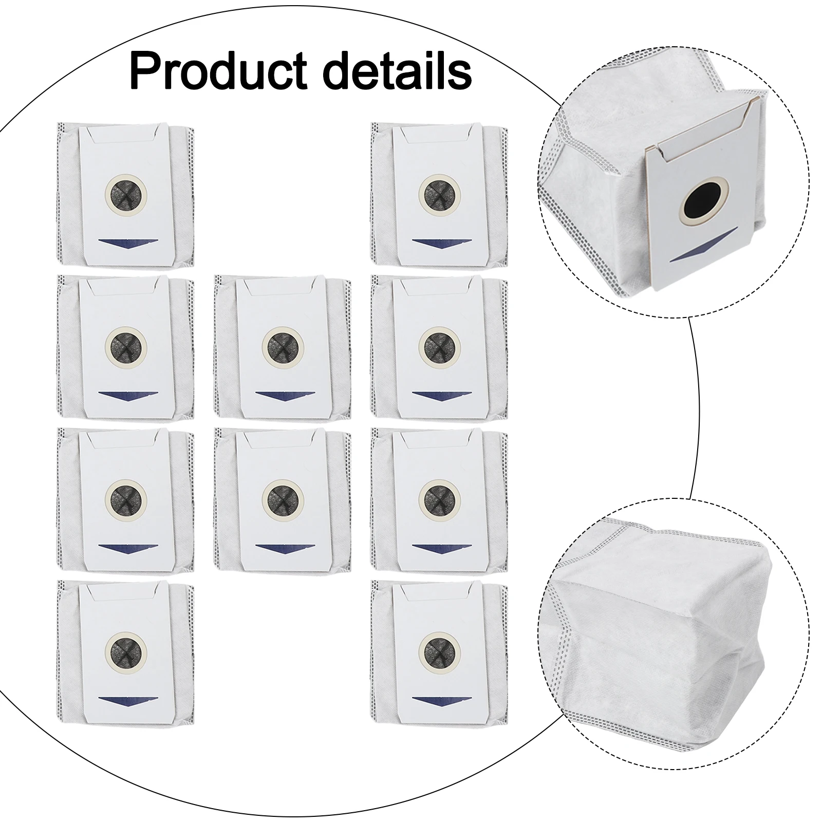 For T30S PRO For Ecovacs T30S Dust Collection Bags Dust Bag Home Cleaning Easy Install Dust Bags 10 Pack Dust Bags
For T30S PRO For Ecovacs T30S Dust Collection Bags Dust Bag Home Cleaning Easy Install Dust Bags 10 Pack Dust Bags