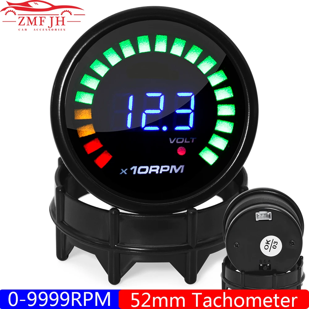 Smoke Lens 2" 52mm Tachometer Auto Car 0-9999RPM Tacho Gauge Digital RPM Meter for 4 6 8 Cylinder Gasoline Racing Car 12V
Smoke Lens 2" 52mm Tachometer Auto Car 0-9999RPM Tacho Gauge Digital RPM Meter for 4 6 8 Cylinder Gasoline Racing Car 12V