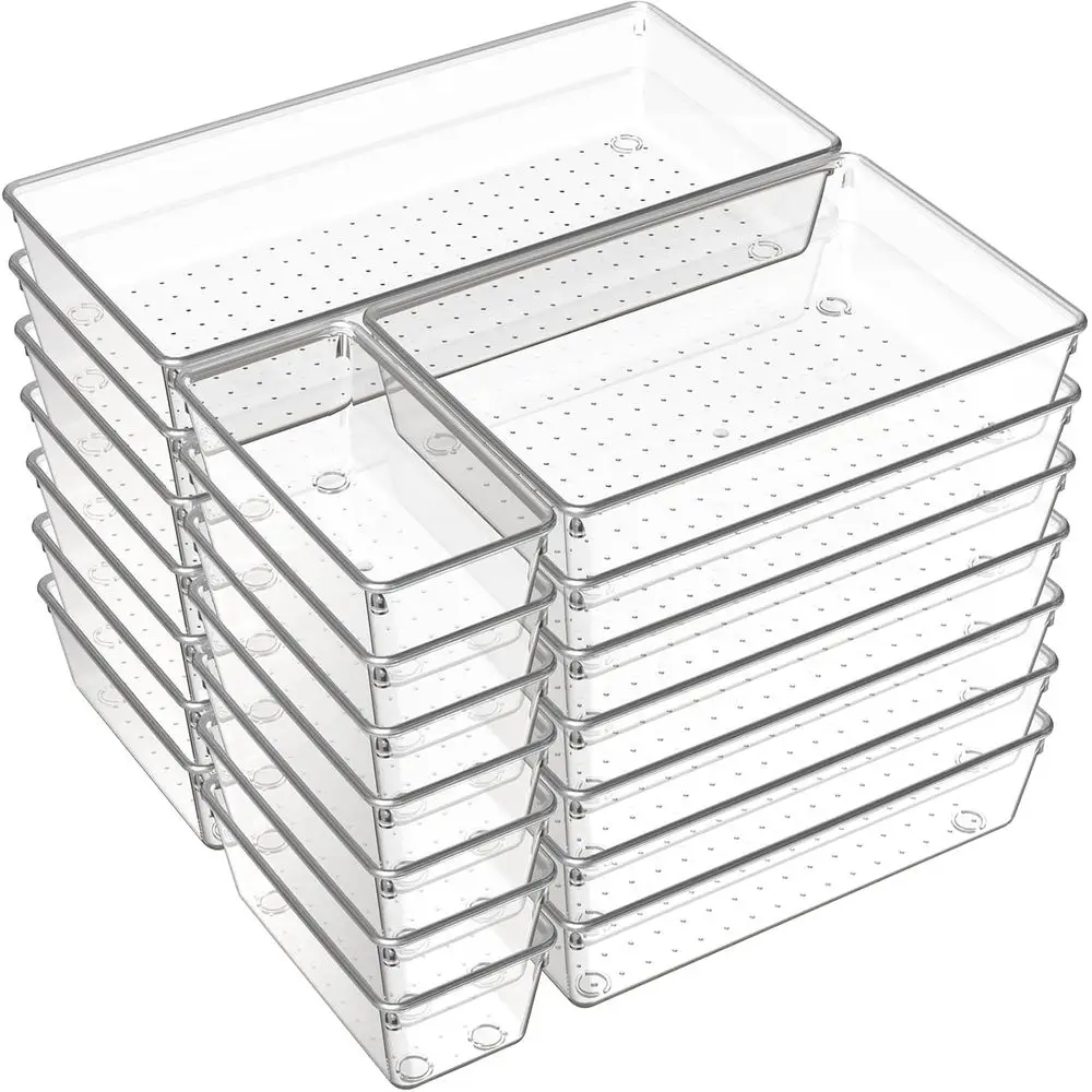 21 Pack Large Clear Plastic Der Organizer Trays | BPA-ree Acrylic Organizer Bins or Large Kitchen Utensils, Bathroom, Makeup, lr
21 Pack Large Clear Plastic Der Organizer Trays | BPA-ree Acrylic Organizer Bins or Large Kitchen Utensils, Bathroom, Makeup, lr