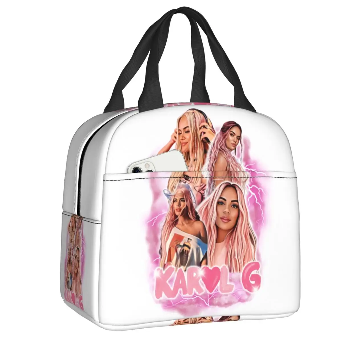 Custom Reggae Ainger Bichota Season Karol G Insulated Lunch Bag for Women Leakproof Cooler Thermal Bento Box Picnic Travel
Custom Reggae Ainger Bichota Season Karol G Insulated Lunch Bag for Women Leakproof Cooler Thermal Bento Box Picnic Travel