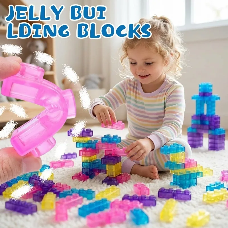 New Jelly Building Blocks for Decompression Children's Building Blocks Puzzle DIY Toys Birthday Gifts Soft Rubber Building Block
New Jelly Building Blocks for Decompression Children's Building Blocks Puzzle DIY Toys Birthday Gifts Soft Rubber Building Block