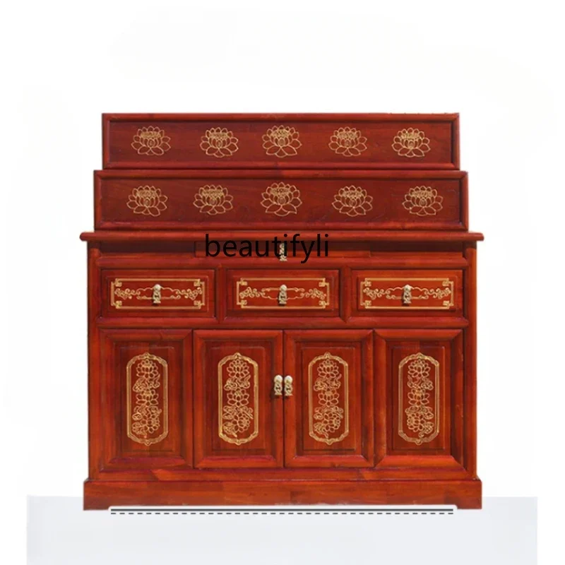 Customized Altar Buddha Shrine Home Modern Style for New Chinese Solid Wood Clothes Closet God of Wealth Incense Burner Table
Customized Altar Buddha Shrine Home Modern Style for New Chinese Solid Wood Clothes Closet God of Wealth Incense Burner Table