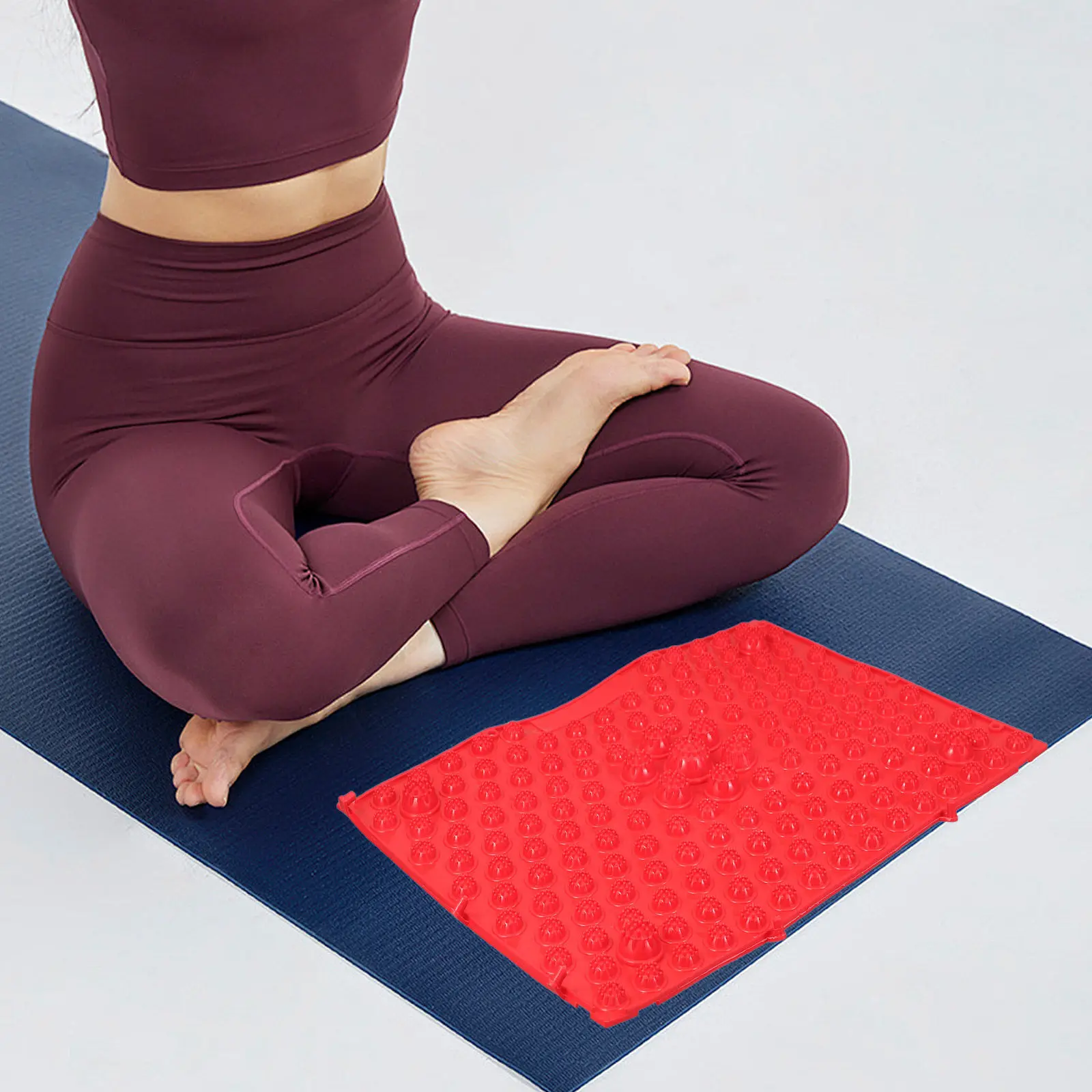 Reflexology Foot Massage Pad Red 2-Piece Set Tpe Acupressure Mat for Blood Circulation Stress Relief Fatigue Reduction Foot Care
Reflexology Foot Massage Pad Red 2-Piece Set Tpe Acupressure Mat for Blood Circulation Stress Relief Fatigue Reduction Foot Care