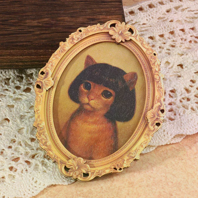 1Pc Mini Oval Retro Wooden Photo Frame Fridge Magnet Funny Cat & Haircut Modern Kitchen Decor Durable Refrigerator Ornament
1Pc Mini Oval Retro Wooden Photo Frame Fridge Magnet Funny Cat & Haircut Modern Kitchen Decor Durable Refrigerator Ornament