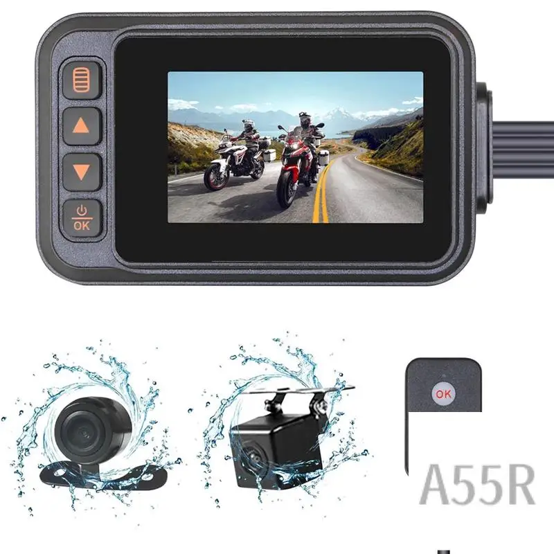 5R-Motorcycles Dash Cam Front And Rear Motorcycles Driving Recorder Camera Motorcycles 3 Inch HD Dashcam
5R-Motorcycles Dash Cam Front And Rear Motorcycles Driving Recorder Camera Motorcycles 3 Inch HD Dashcam
