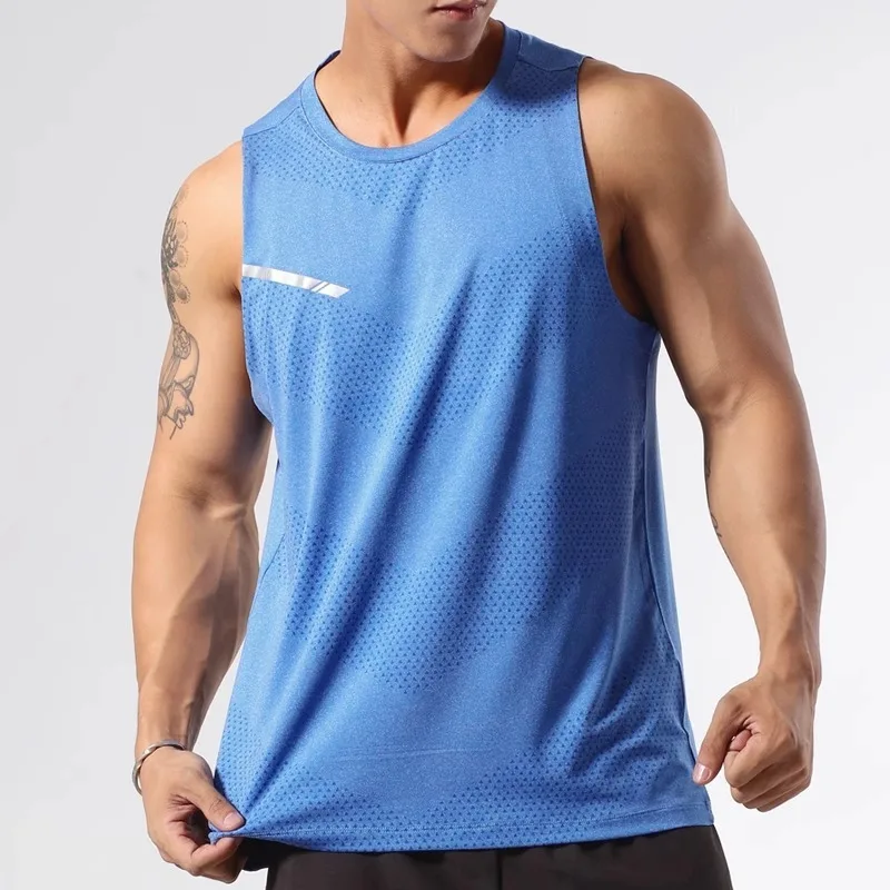 Summer Outdoor Sports Quick Dry T-shirt For Men Fitness Running Breathable Tank Top Casual Loose Sleeveless Round Neck Vest
Summer Outdoor Sports Quick Dry T-shirt For Men Fitness Running Breathable Tank Top Casual Loose Sleeveless Round Neck Vest