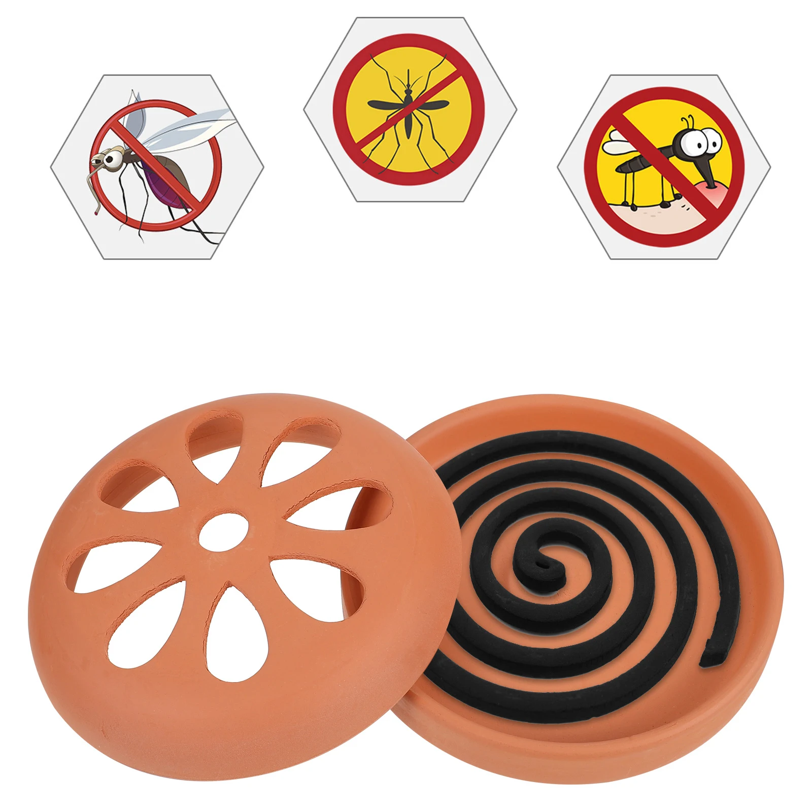 2Pcs Fragrance Coil Burner Terracotta Incense Holder Portable Ash Catching Design Easy Clean Ventilated Holes for Patio Deck
2Pcs Fragrance Coil Burner Terracotta Incense Holder Portable Ash Catching Design Easy Clean Ventilated Holes for Patio Deck