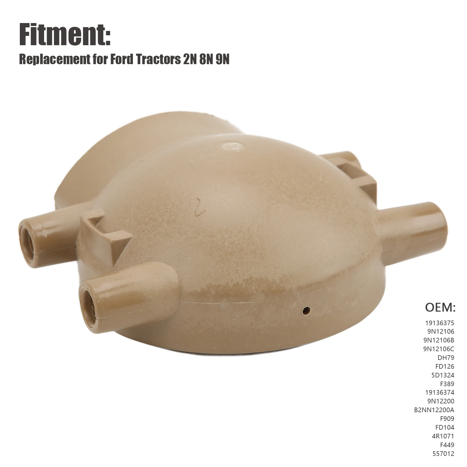 Front Mount Distributor Cap 4 Cylinder Tractor Distributor Cap and Ignition Rotor 9N12106C Replacement for Ford 2N 8N 9N
Front Mount Distributor Cap 4 Cylinder Tractor Distributor Cap and Ignition Rotor 9N12106C Replacement for Ford 2N 8N 9N