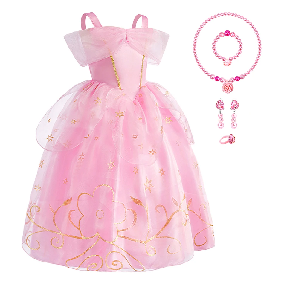 Christmas Aurora Princess Dress Girl Pink Puff Mesh Dress Evening Dress Children's Clothes Kids Halloween Costume Baby Ball Gown
Christmas Aurora Princess Dress Girl Pink Puff Mesh Dress Evening Dress Children's Clothes Kids Halloween Costume Baby Ball Gown