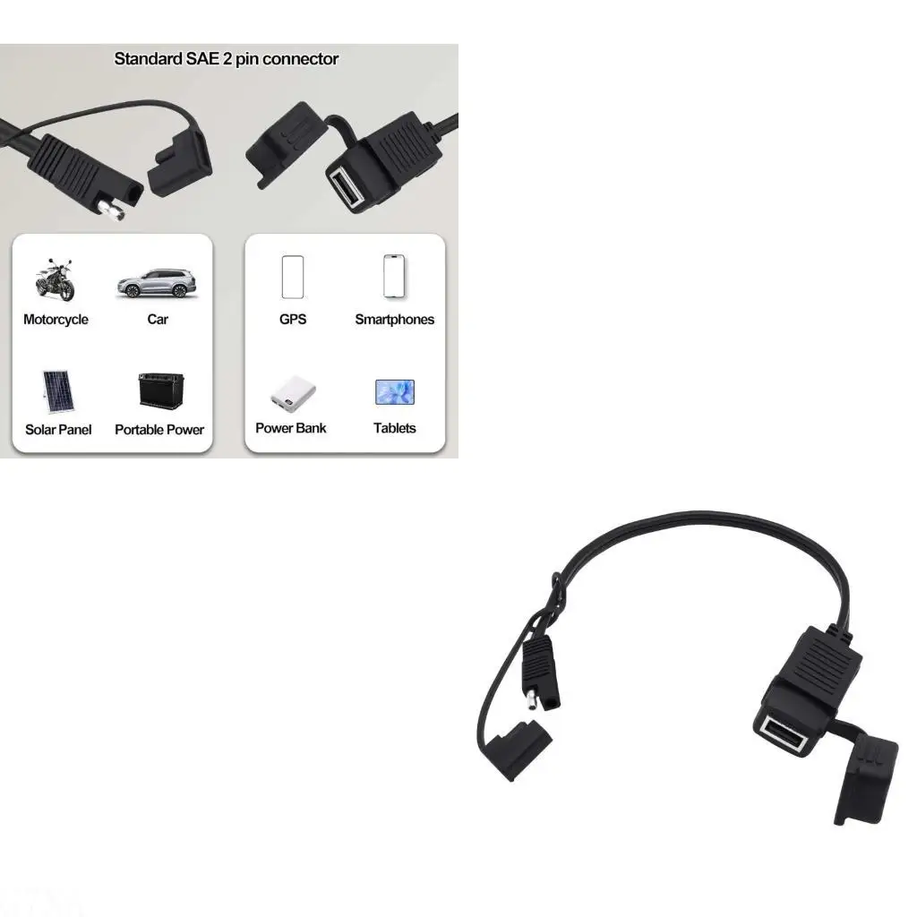 G7NA Universal SAE Plug To USB Port Adapter Motorcycle USB Chargers 5V/2A Charging
G7NA Universal SAE Plug To USB Port Adapter Motorcycle USB Chargers 5V/2A Charging