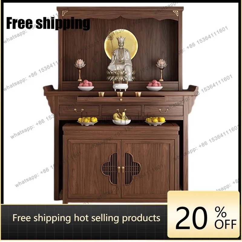 LX black walnut Buddhist cabinet serving table incense case Guanyin God of Wealth casket cabinet
LX black walnut Buddhist cabinet serving table incense case Guanyin God of Wealth casket cabinet