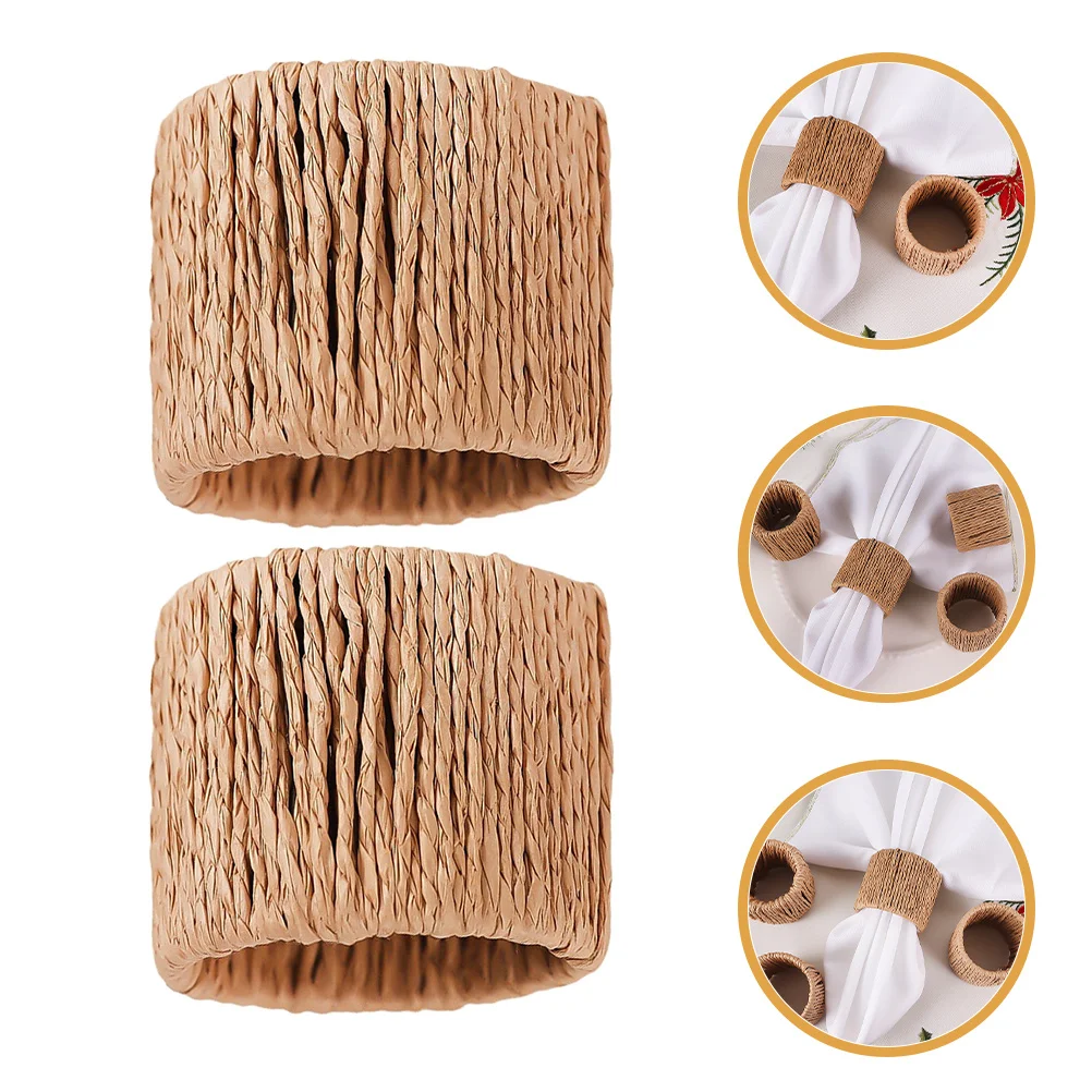 6pcs Napkin Ring Set Handwoven Burlap Dining Table Decor Wedding Party Holders Kitchen Barware Serviette Ring
6pcs Napkin Ring Set Handwoven Burlap Dining Table Decor Wedding Party Holders Kitchen Barware Serviette Ring