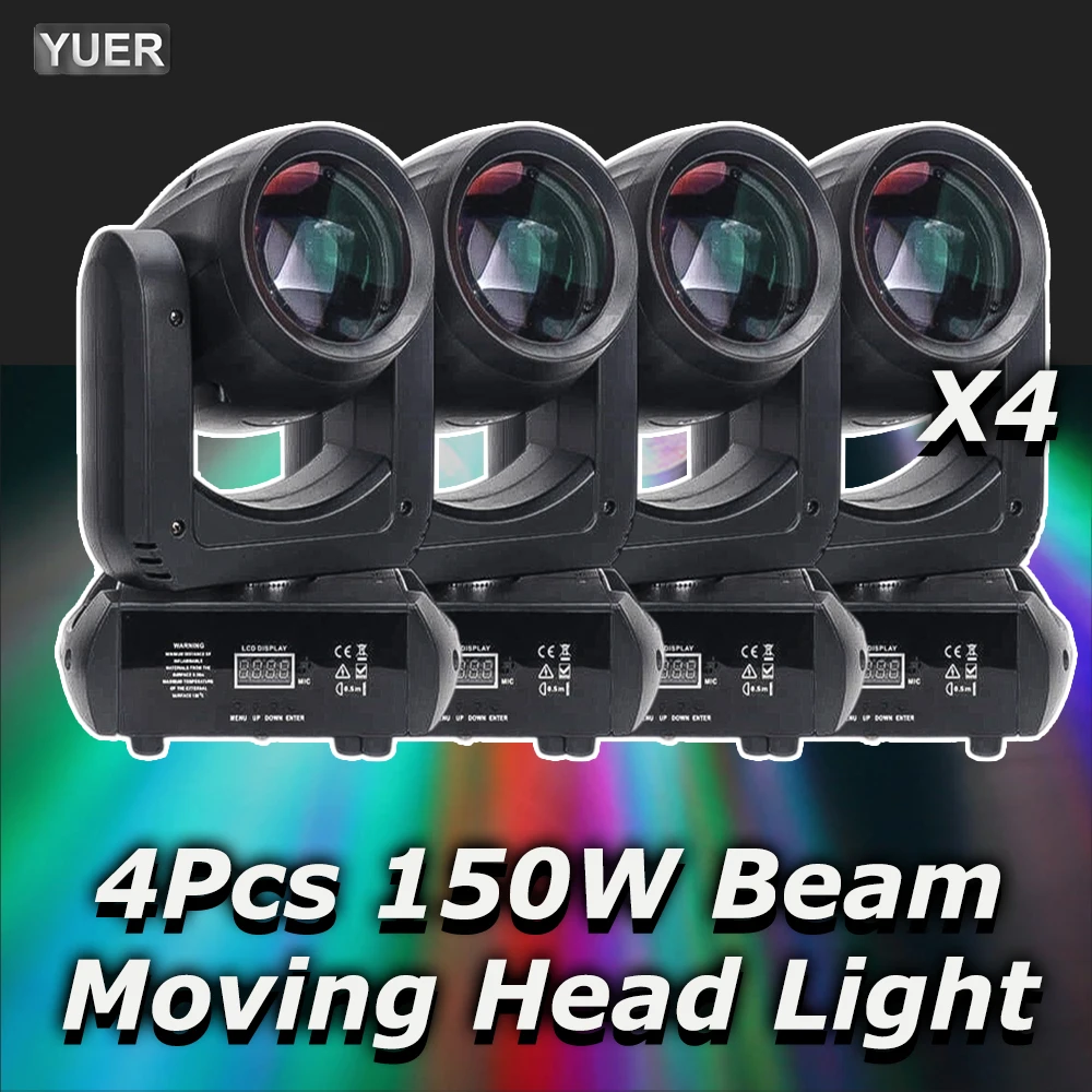 4Pcs/lot Mini 150W LED Moving Head Light Beam Spot 18 Rotating Prisms Dj Dmx Stage Light Effect Disco Dj Bar Wedding Club YUER
4Pcs/lot Mini 150W LED Moving Head Light Beam Spot 18 Rotating Prisms Dj Dmx Stage Light Effect Disco Dj Bar Wedding Club YUER