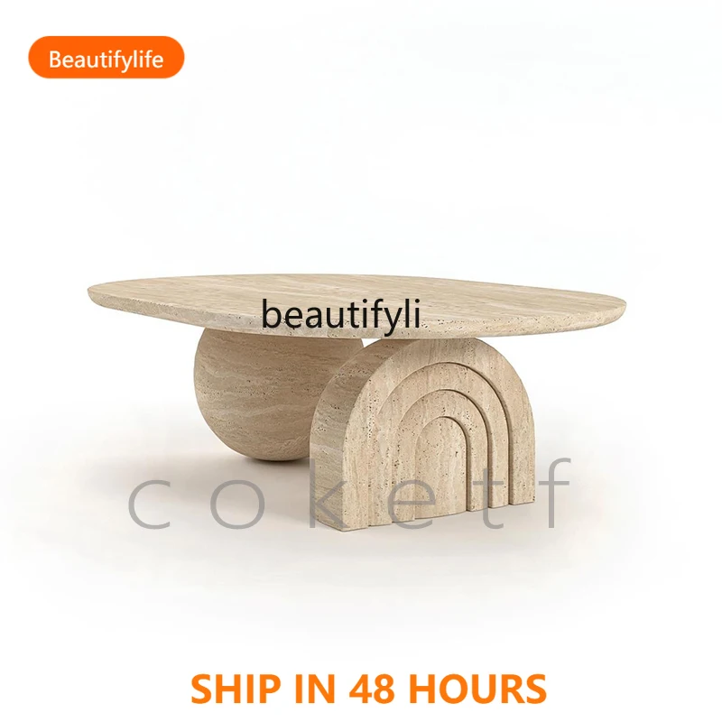 Ваби Сансок минималистичный креативный итальянский натуральный римский травертин овальный журнальный столик дизайнерский гостиная дом A51
Ваби Сансок минималистичный креативный итальянский натуральный римский травертин овальный журнальный столик дизайнерский гостиная дом A51