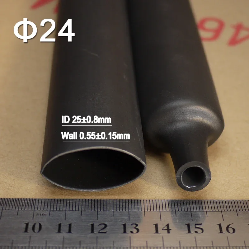 1/5/10/25/50M Diameter 24mm 4:1 Heat Shrink Tube with Glue Dual Wall Tubing Adhesive Lined Sleeve Wrap
1/5/10/25/50M Diameter 24mm 4:1 Heat Shrink Tube with Glue Dual Wall Tubing Adhesive Lined Sleeve Wrap