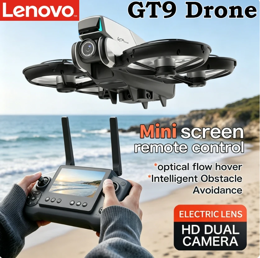 Lenovo GT9 Drone GPS Foldable Quadcopter Display Dual Lens 2.4G WiFi Optical Flow Positioning Powerful Brushless Motor HD Aerial
Lenovo GT9 Drone GPS Foldable Quadcopter Display Dual Lens 2.4G WiFi Optical Flow Positioning Powerful Brushless Motor HD Aerial