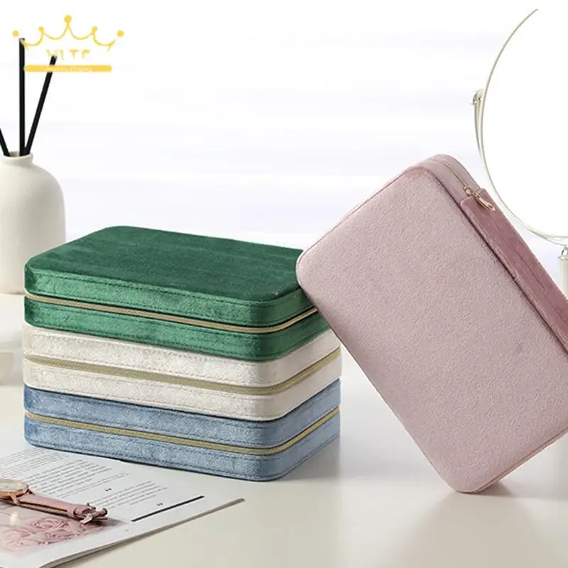 Velvet Jewelry Storage Box Multi-functional Large-Capacity Box for Rings Necklaces Earrings and Watches with Mirror
Velvet Jewelry Storage Box Multi-functional Large-Capacity Box for Rings Necklaces Earrings and Watches with Mirror