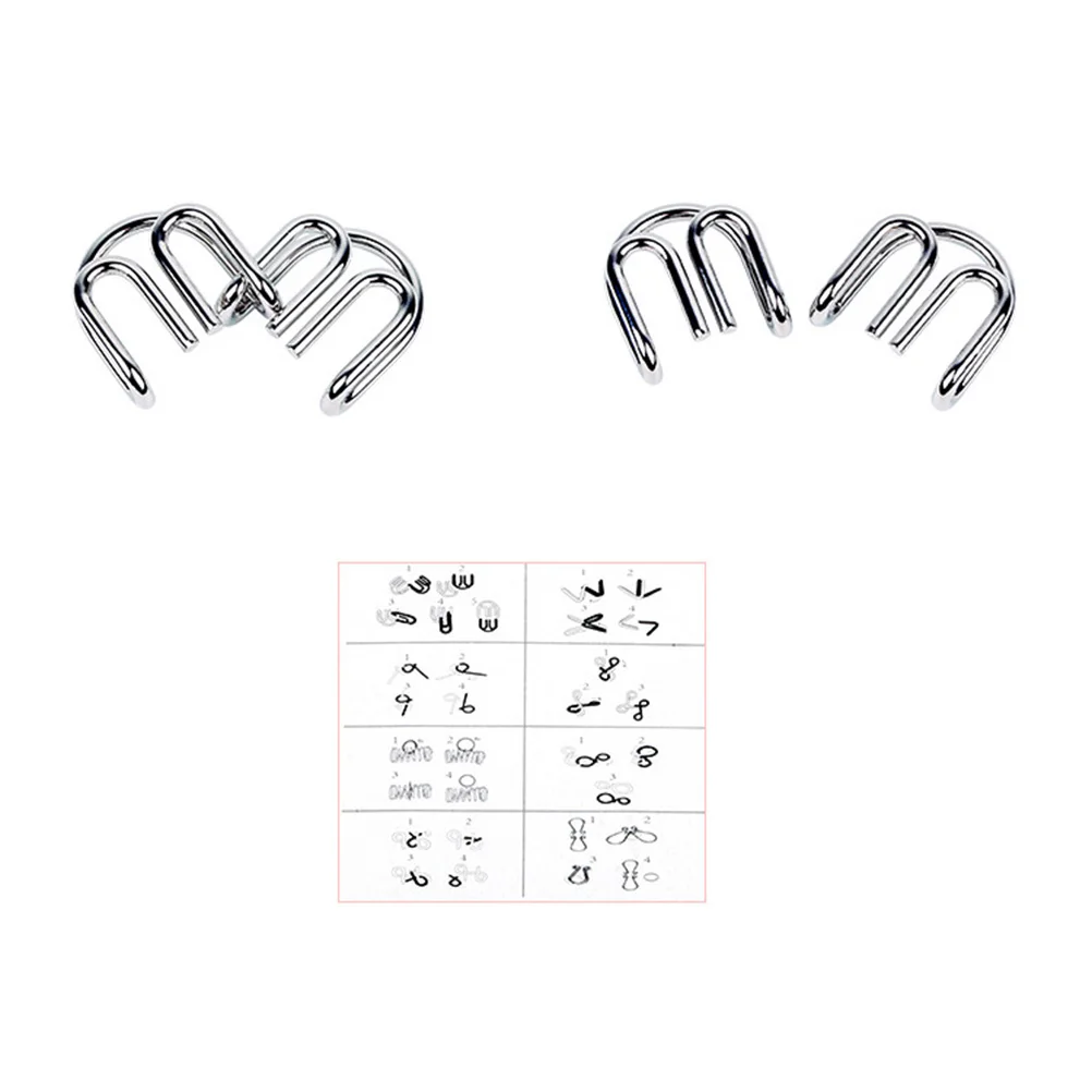 16 Pieces Unwind Intelligence Deduction Toy Brain Puzzle Buckle Puzzles Ring Set
16 Pieces Unwind Intelligence Deduction Toy Brain Puzzle Buckle Puzzles Ring Set