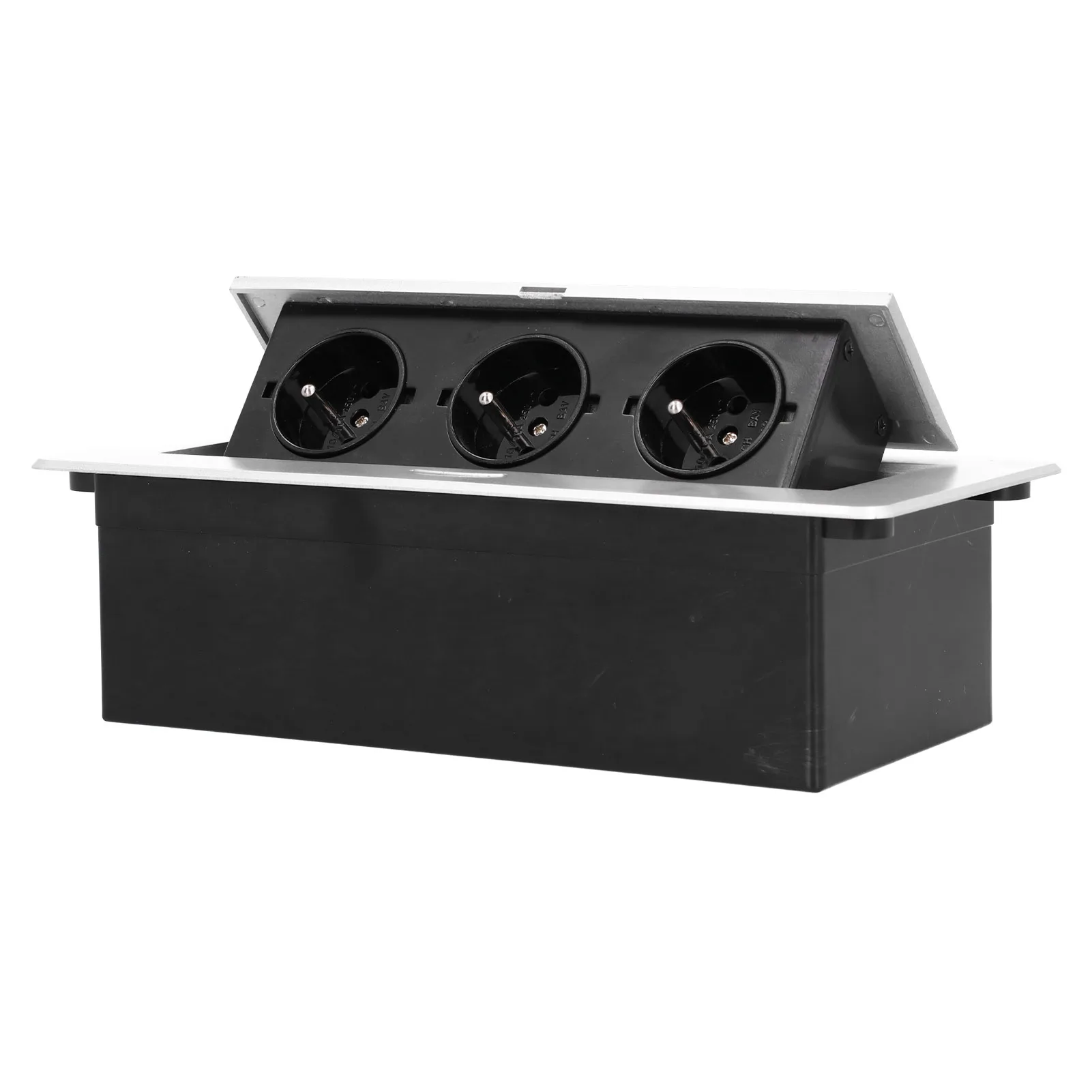 16A/10A Power Socket 3‑Outlet Desktop Floor Recessed Electrical Charging Station
16A/10A Power Socket 3‑Outlet Desktop Floor Recessed Electrical Charging Station