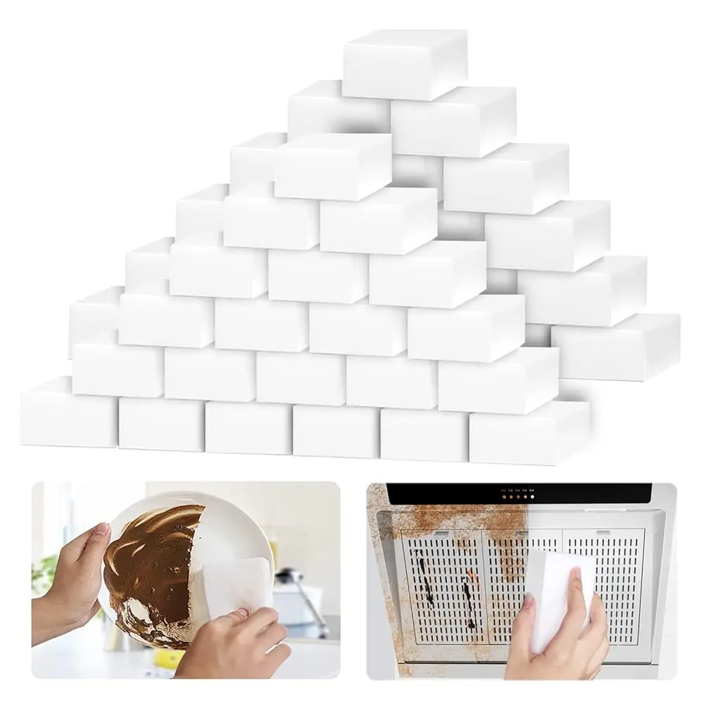 100Pack Magic Sponge Eraser | Premium Melamine Sponge Foam | Multi-Functional Household Cleaning Sponge for Kitchen, Sink, Ba
100Pack Magic Sponge Eraser | Premium Melamine Sponge Foam | Multi-Functional Household Cleaning Sponge for Kitchen, Sink, Ba
